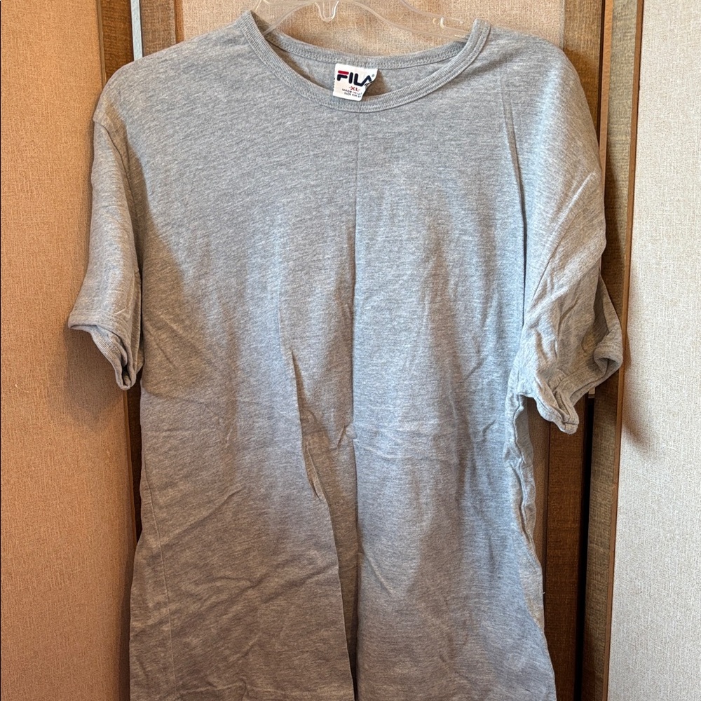 Fila Light Gray Short puff Sleeve Tee xl